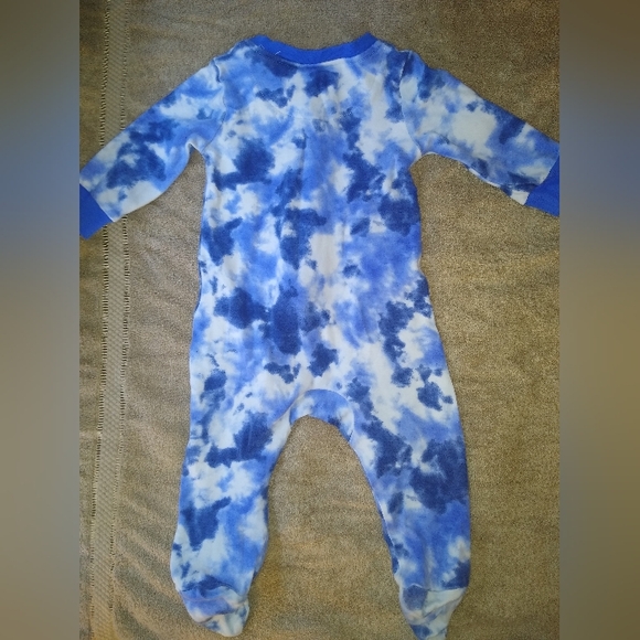Nike Blue and White Footies One Piece with Tie-Dye Design - Picture 2 of 3